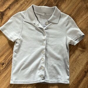 Brandy Melville Light Blue Button Down Shirt